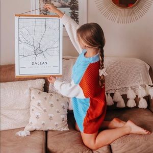 Pretty Little Thing Color Block Sweater Dress